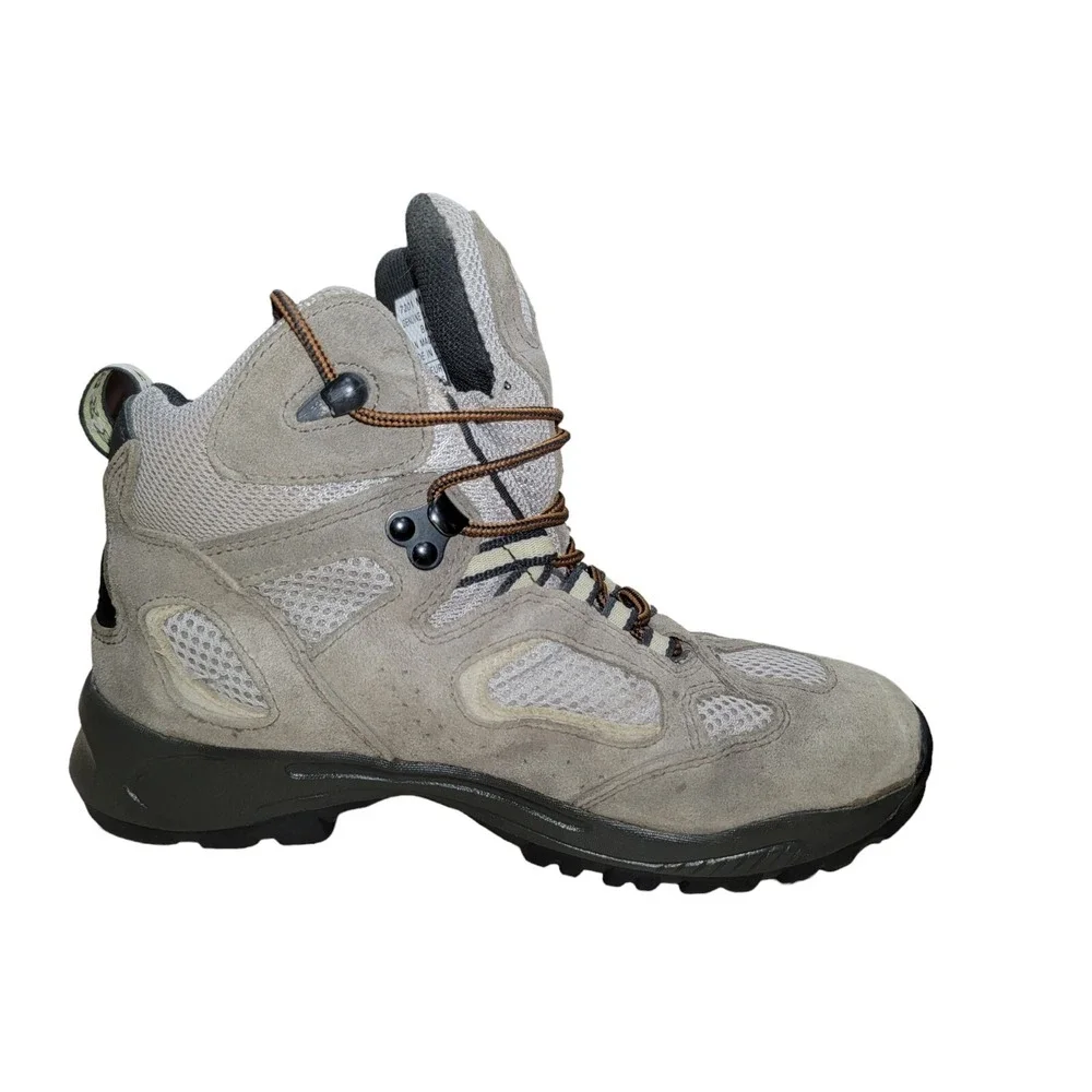 Vasque Breeze Waterproof Hiking Boots Youth Size 6 M Gray Leather Trail Shoes